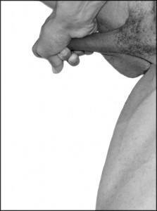 Side-to-side stretch penis enlargement exercise
