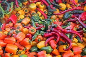 The capacian in hot peppers 